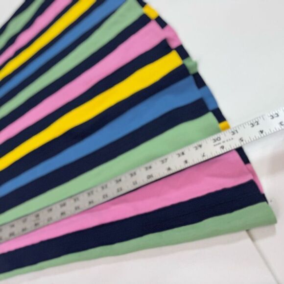 Maeve Midi Skirt Womens Small Blue Rainbow Pleated Contrast Classic Career - Picture 2 of 9